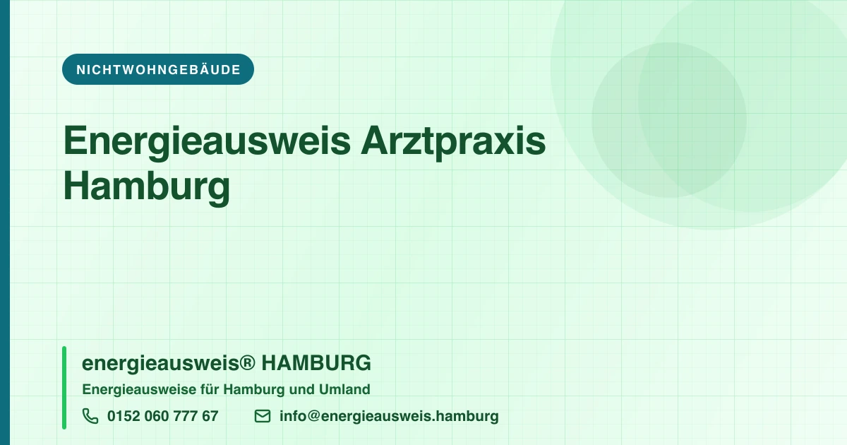 Energieausweis Arztpraxis Hamburg, energieausweis® HAMBURG