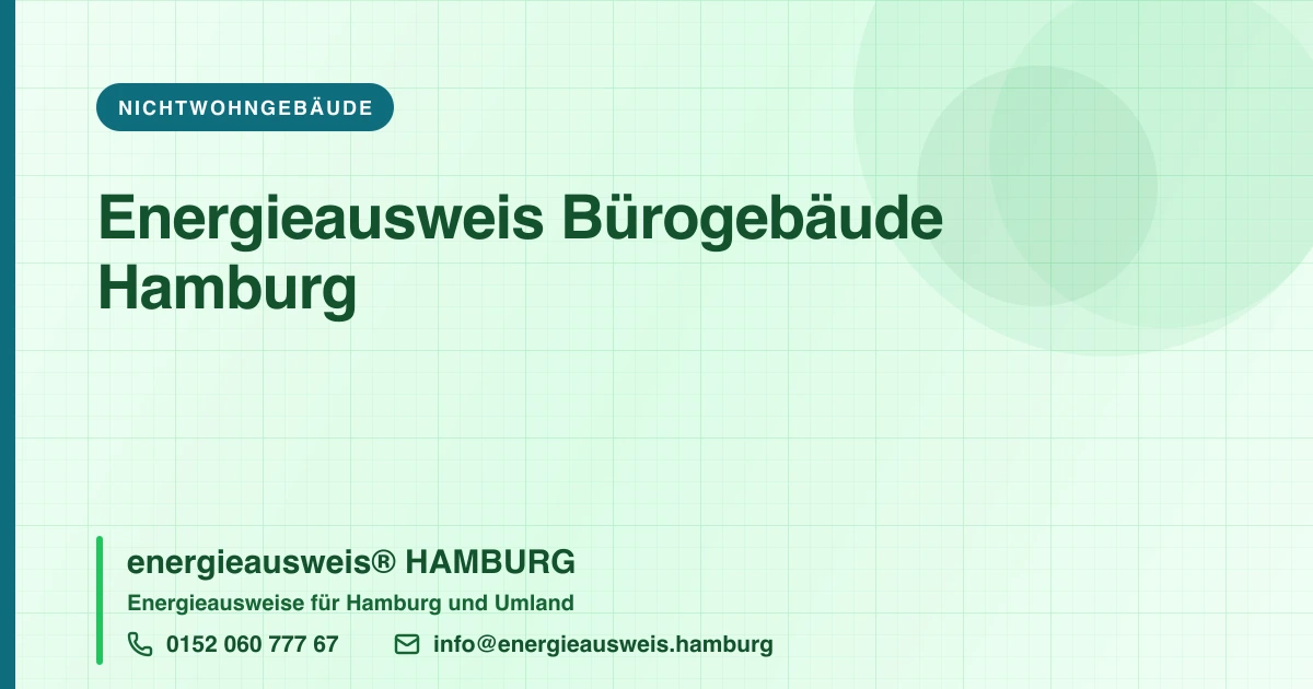 Energieausweis Bürogebäude Hamburg, energieausweis® HAMBURG
