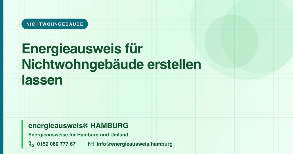 Energieausweis für Nichtwohngebäude erstellen lassen, energieausweis® HAMBURG