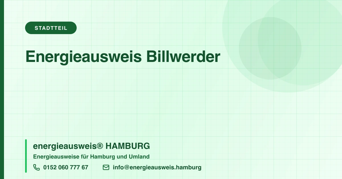 Energieausweis Billwerder, energieausweis® HAMBURG