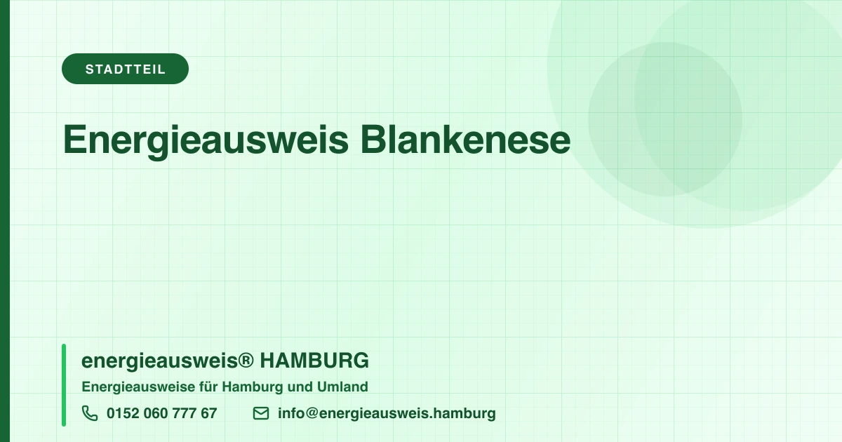 Energieausweis Blankenese, energieausweis® HAMBURG