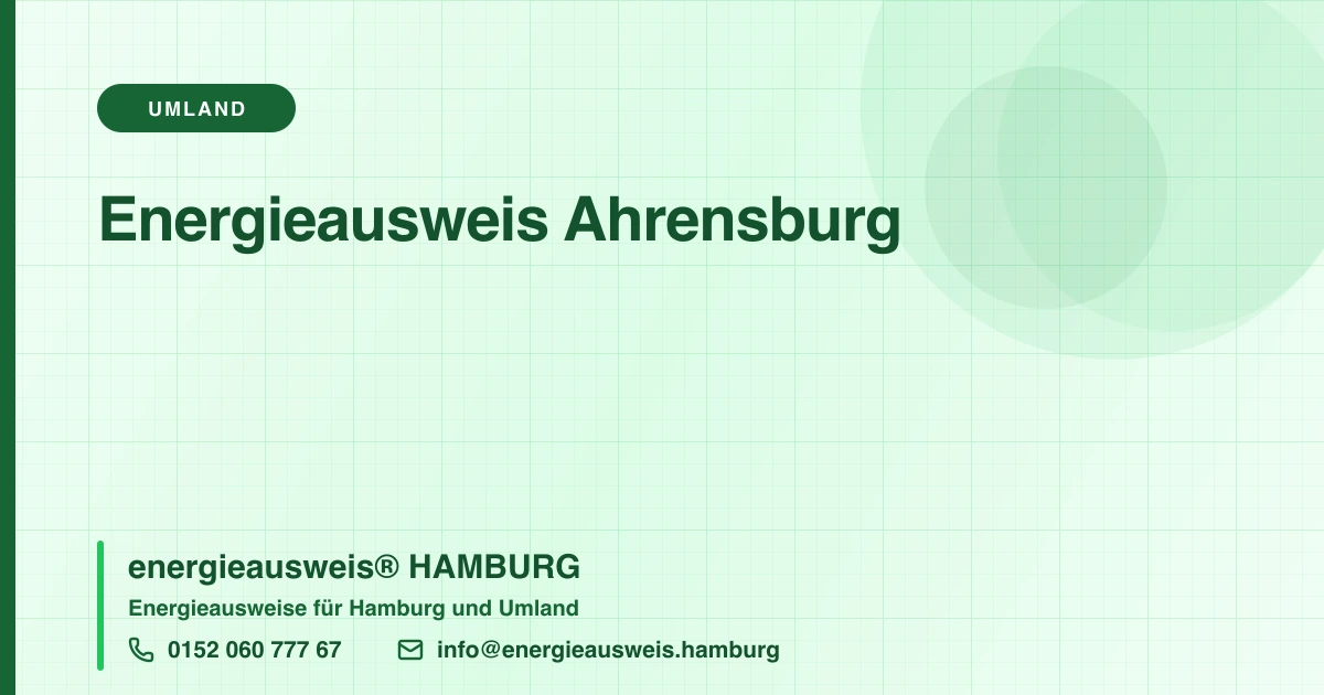 Energieausweis Ahrensburg, energieausweis® HAMBURG