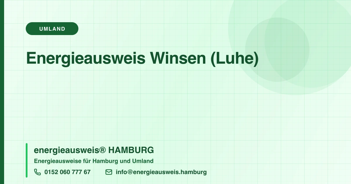 Energieausweis Winsen (Luhe), energieausweis® HAMBURG