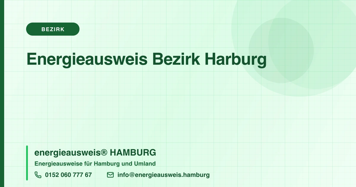 Energieausweis Bezirk Harburg, energieausweis® HAMBURG