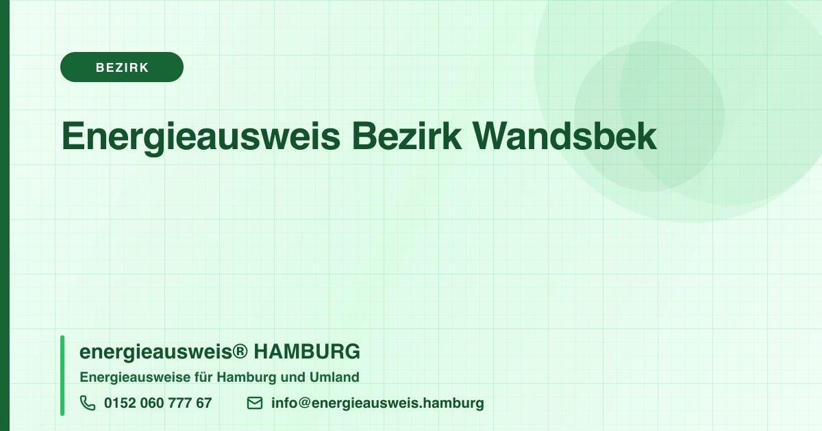 Energieausweis Bezirk Wandsbek, energieausweis® HAMBURG
