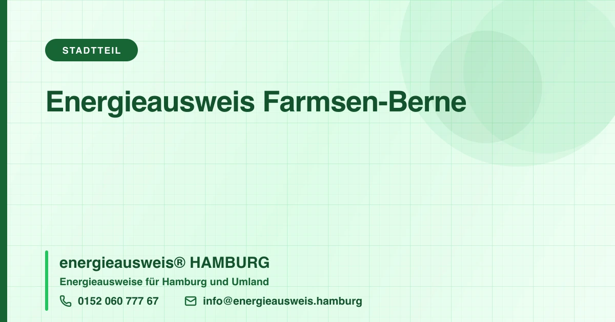 Energieausweis Farmsen-Berne, energieausweis® HAMBURG