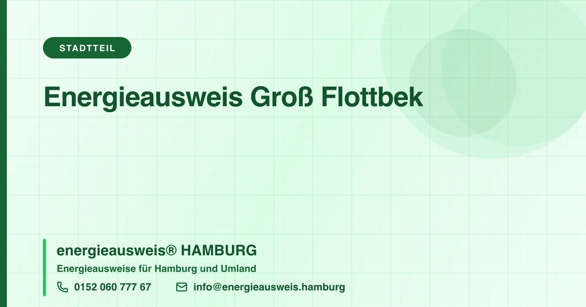 Energieausweis Groß Flottbek, energieausweis® HAMBURG