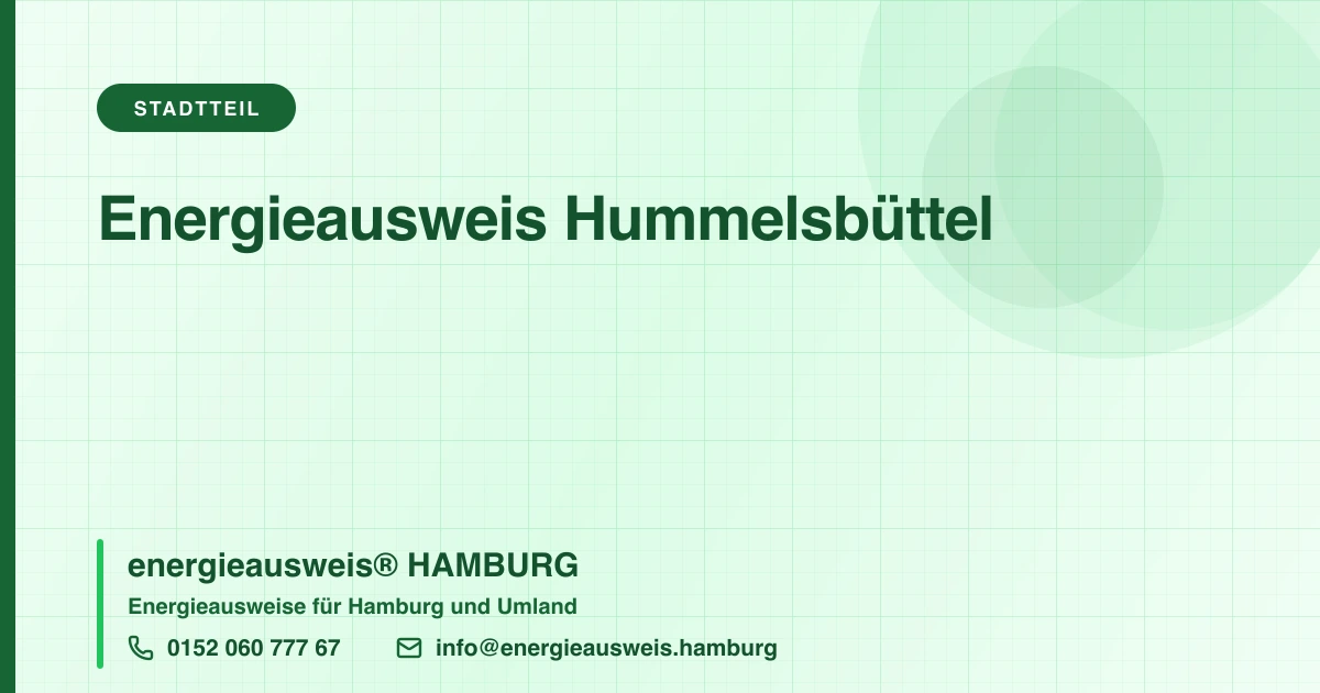 Energieausweis Hummelsbüttel, energieausweis® HAMBURG