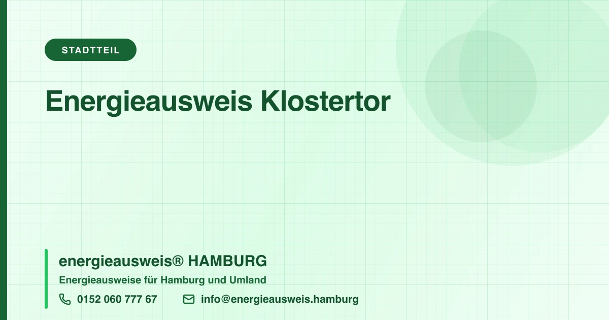 Energieausweis Klostertor, energieausweis® HAMBURG