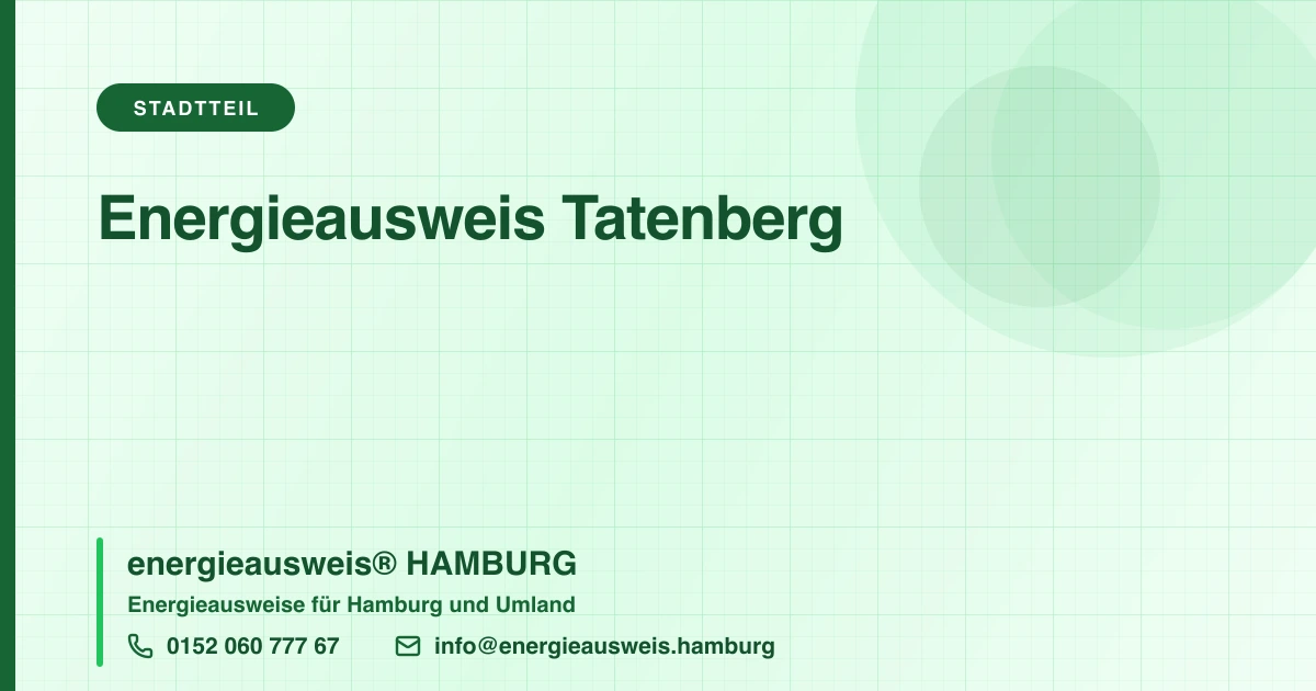 Energieausweis Tatenberg, energieausweis® HAMBURG